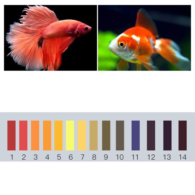 

80 шт. аквариумные рыбки, качество воды в рутине, тестовая бумага PH 1-14