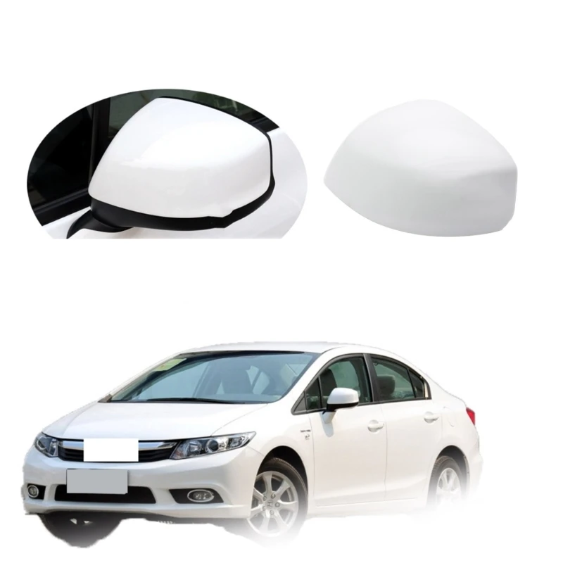

1 Pc Car External Side Rearview Mirror Cap Cover Trim Left/Right Door Mirror Shell Cover Strips without Lamp for Civic 2012-2015
