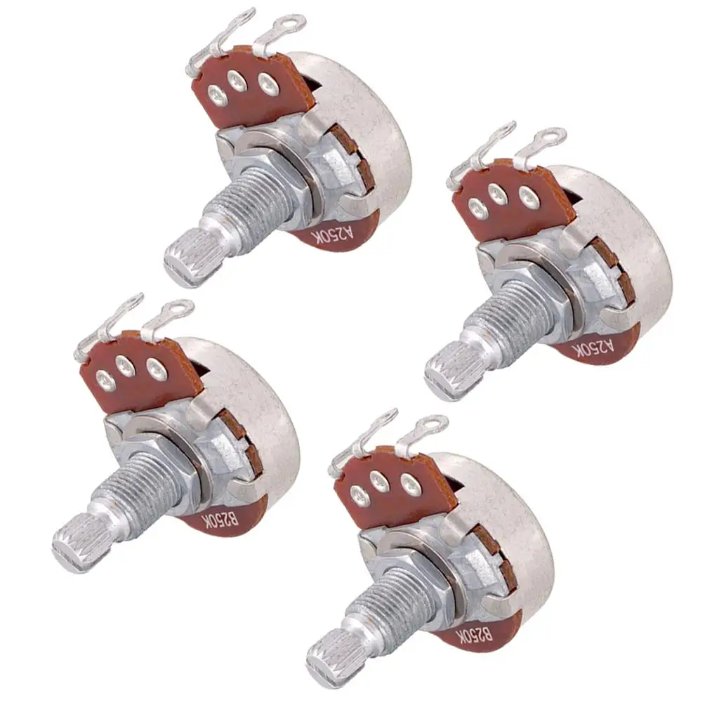 Потенциометр для гитары корпус диаметром 24 мм вал 18 или объем |