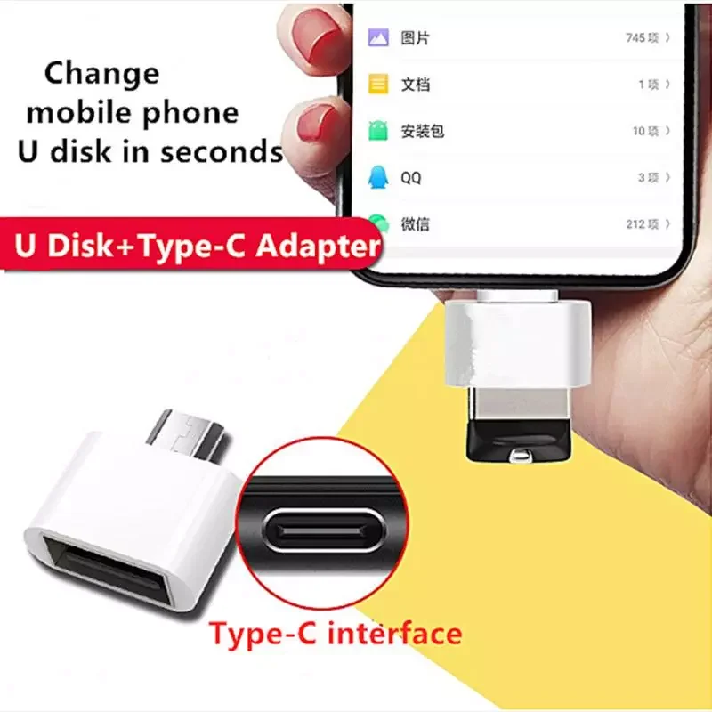 

High Speed Type-C To USB 3.0 OTG Adapter Converter For Flash Drive Mouse U Disk Reader For Android Iphone Phone Accessories