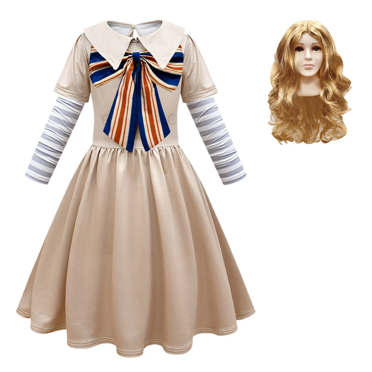 Новинка 2023 Детский костюм для косплея Меган винтажные готические костюмы