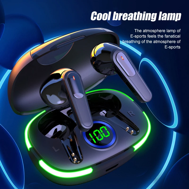 

Intelligent Noise Reduction Sports Headset Wireless Tws Headset Touch Control Led Display Tws 80 Wireless Headset 9d Stereo