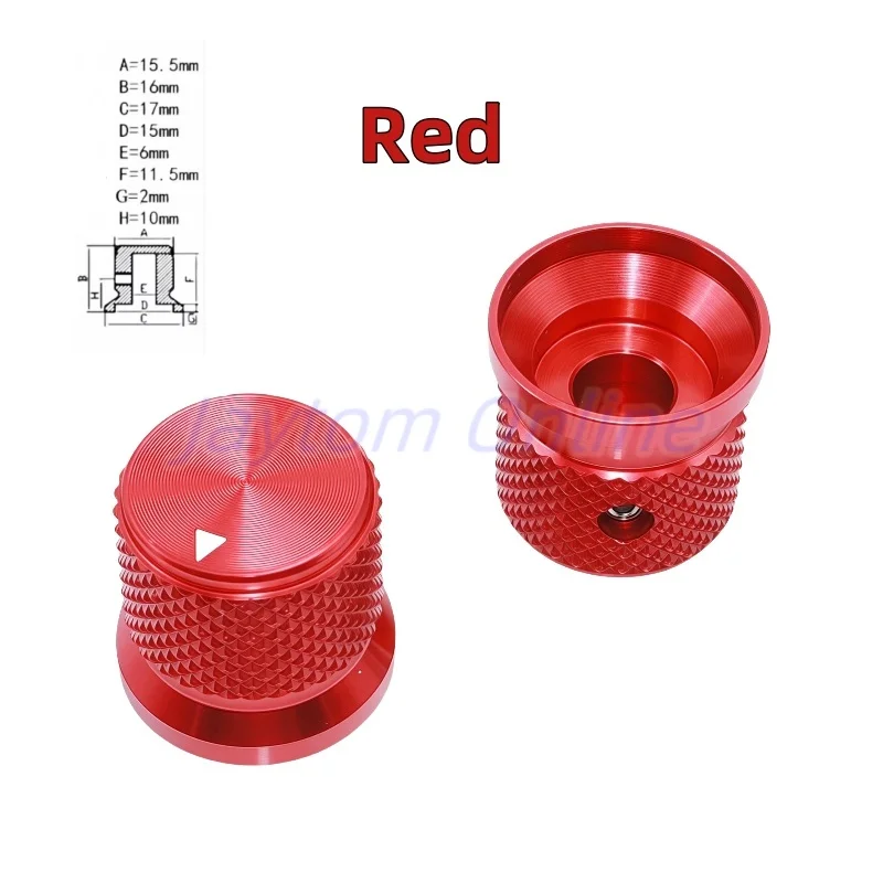 

1 шт. 17x16 мм, цельный металлический алюминиевый поворотный потенциометр с ЧПУ, крышка громкости, HIFI, ручки аудиоусилителя, винтовой тип, внутренний 6 мм