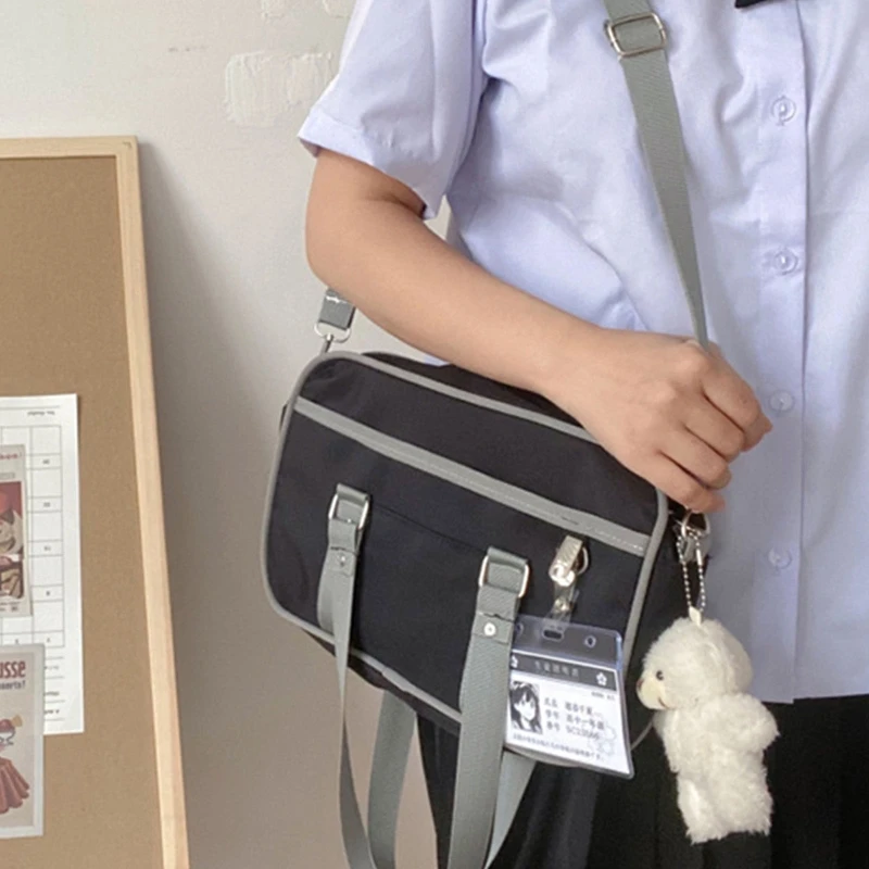 Японская Студенческая сумка Jk, сумка, дорожная сумка, женская сумка на плечо, школьная сумка для учеников Старшей школы, сумка, сумки-мессенд...