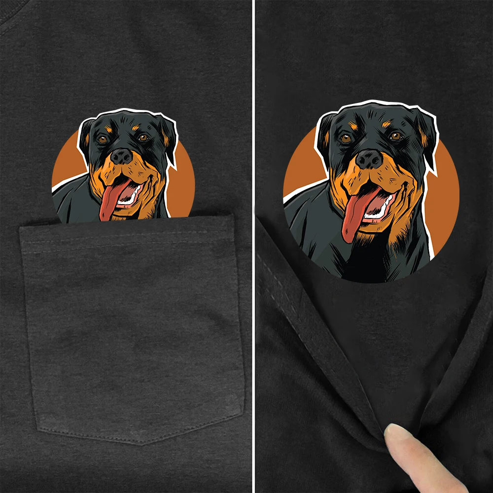 CLOOCL модные хлопковые футболки с забавными животными собаками Ротвейлер