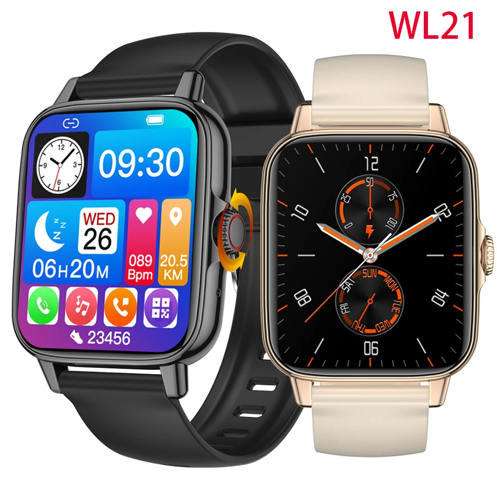 

GTS3 Plus Smartwatch Wireless Charging Rotating Button WL21 Smart Watch GTS3 Pro Max Blue Tooth Call Waterproof Sport For Xiaomi