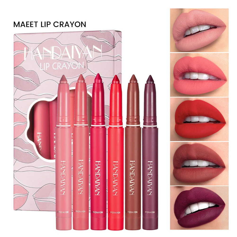 

Matte Lip Liner Pencil 12 Colors Lipstick Waterproof High Pigmented Lip Gloss Pen Lip Liner Contour Makeup Tools