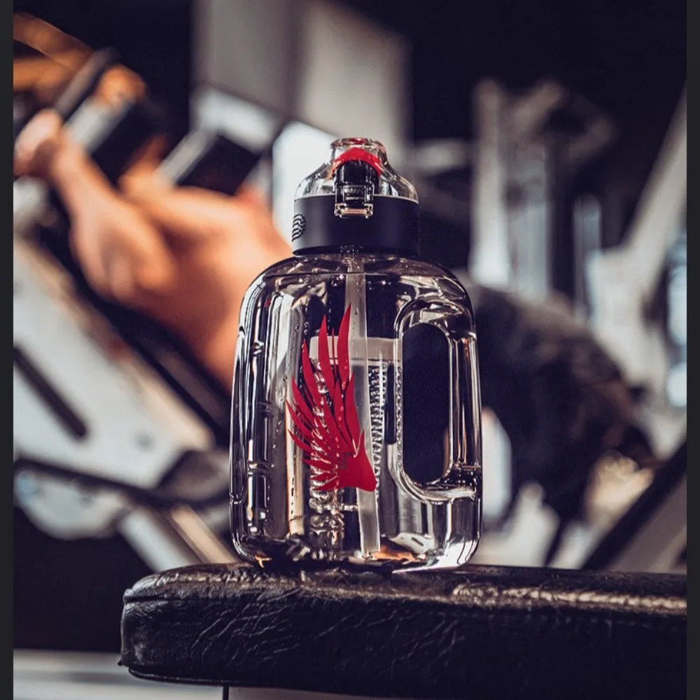 Соломенная бутылка для воды 1 7 л 2 4 5 с соломенным разделением чая ведро фитнеса