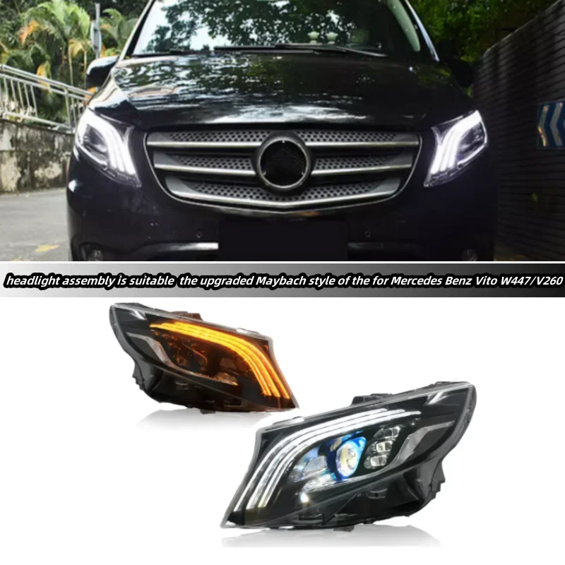 Фара в сборе подходит для модернизированного стиля Maybach Mercedes Benz Vito W447/V260