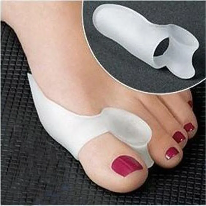 

1 Pair=2 Pcs Gel Silicone Bunion Corrector Big Toe Separators Straightener Spreader Foot Care Tool Hallux Valgus Pro massager