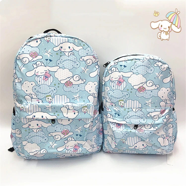 

New Sanrio Cartoon Pattern My Melody Backpack Student Cinnamoroll Schoolbag Travel Cute Parent-child Bag Girl Kawaii Backpack