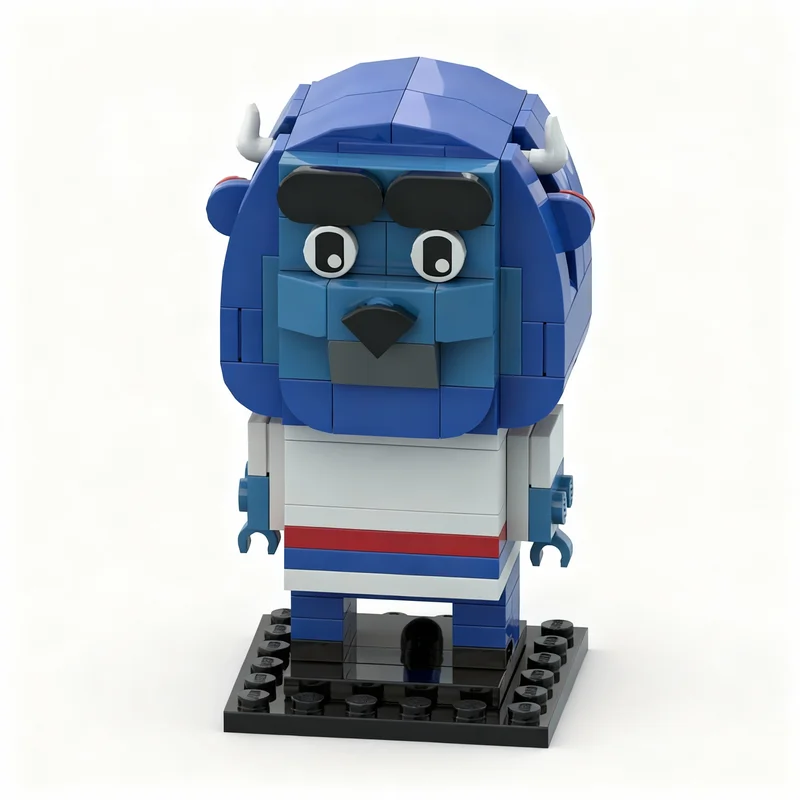Набор из 130 деталей: Конструктор MOC Билли Буффало (маскот Brickheadz) — развивающая игрушка для сборки, идеальный подарок на Рождество и День рождения, для творчества и самостоятельной сборки (art.: 3920dc83d8a46) - 3920dc83d8a46