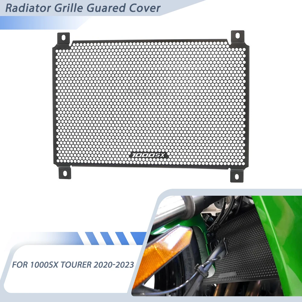 

FOR Kawasaki Ninja 1000SX 2020 2021 Motorcycle Radiator Guard Grill Cover Oil Cooler Bezel Protector Water Tank Ninja1000SX