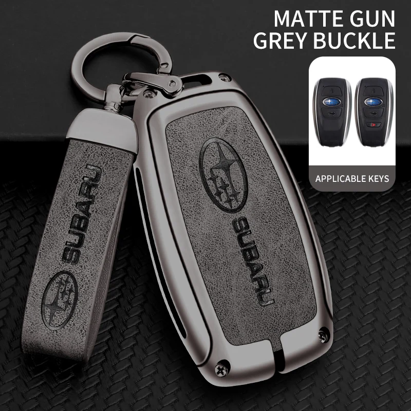 

Автомобильный чехол для ключей из цинкового сплава, сумка для Subaru Brz Wrx Xv Ascent Forester Outback Impreza Legacy, металлический чехол для ключей автомобиля, автоаксессуары