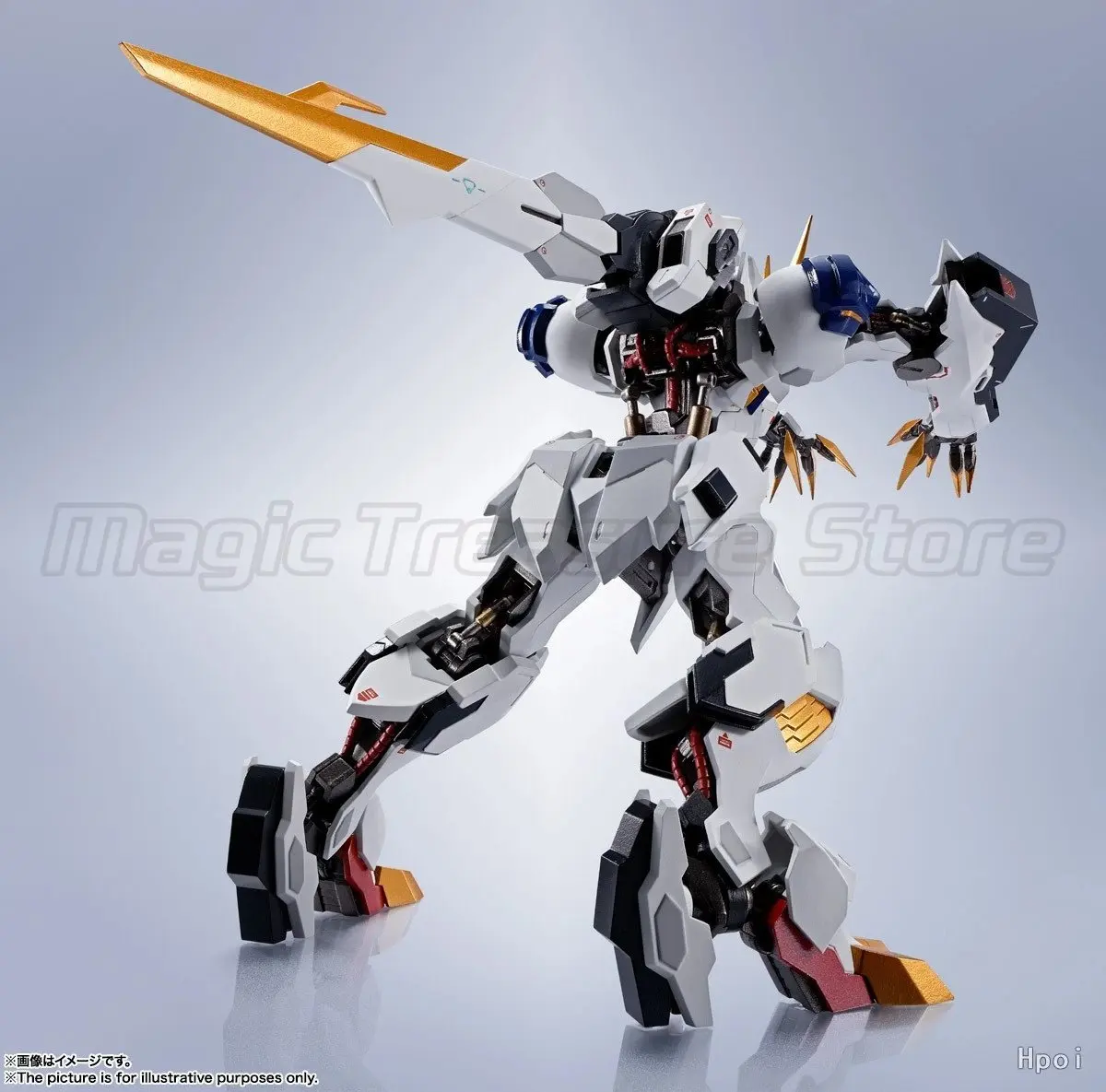 Фото 【MT】BANDAI Metal Robot Damashii Mobile Suit Gundam Iron-Blooded Orphans ASW-G-08 Gundam Barbatos Lupus Rex H15см Фигурка-меха №4