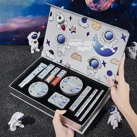 10pcs outer space astronauts cosmetics makeup set moisture air cushion velvet lipstick curly mascara concealer make up tools kit