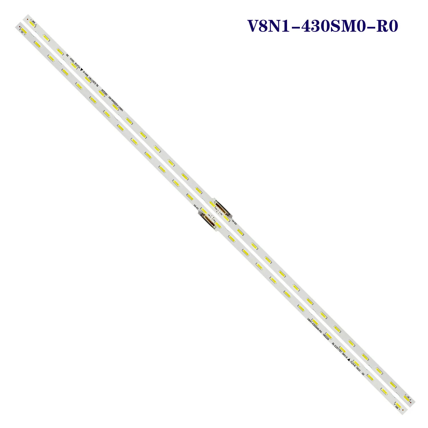 

2pcs LED bar for Samsung UE43RU7170 UE43NU7020K UE43RU7105 UE43NU7100 43NU7100 UE43UN7020 V8N1-430SM0-R0 UE43RU7120 UE43RU7105K