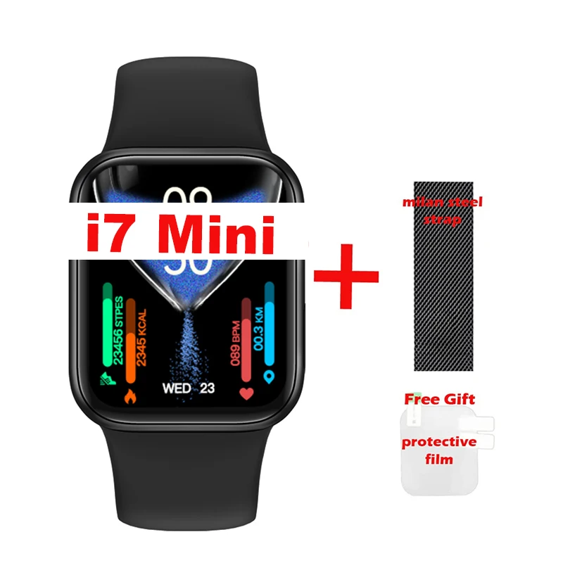 

I7 Mini Smart Watch with Steel Strap