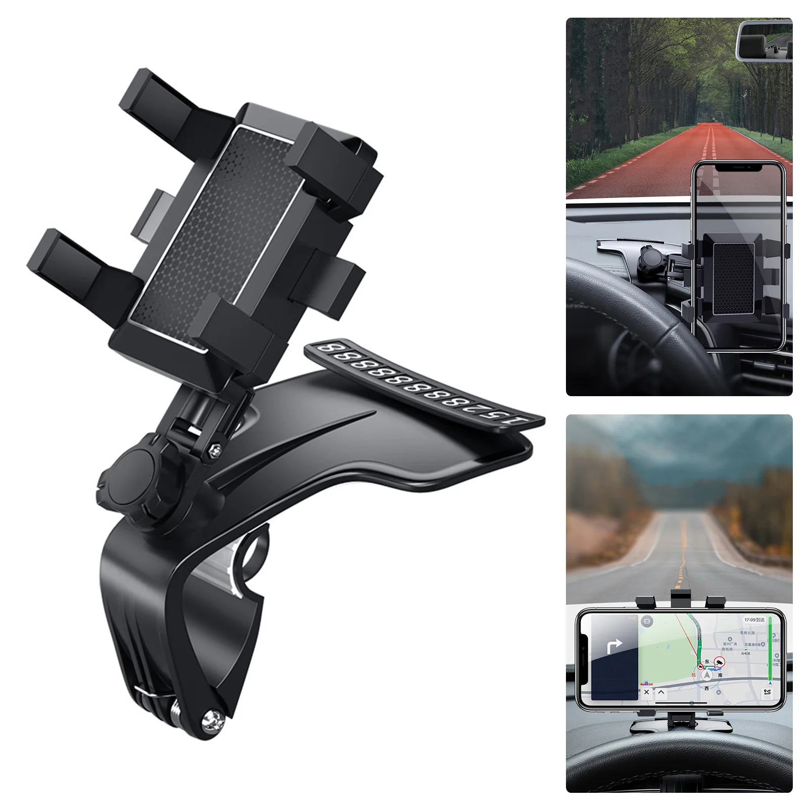

Sucker Car Phone Holder Automatic Mount Stand GPS Mobile Cell For iPhone 13 12 11 Pro Max X 7 8 Xiaomi Huawei Samsung Realme