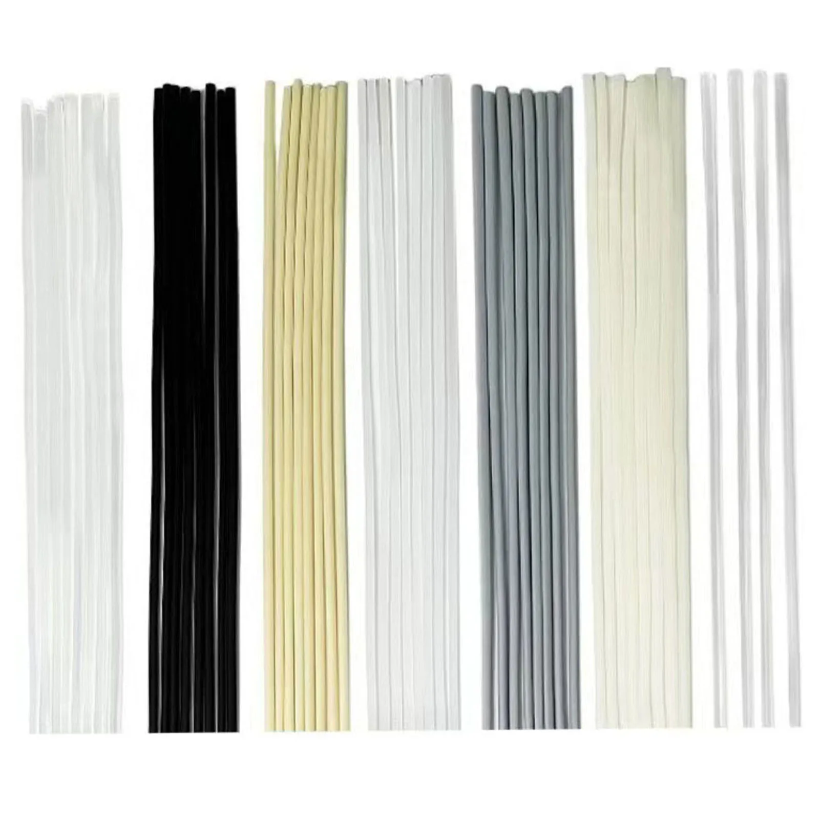 

56-PCS ABS Welding Rods 56-PCS PP PU ABS PE PA PC 7 Types Welder Rods PP PU ABS PE PA PC Welder Rods Sticks Supplies Accessories
