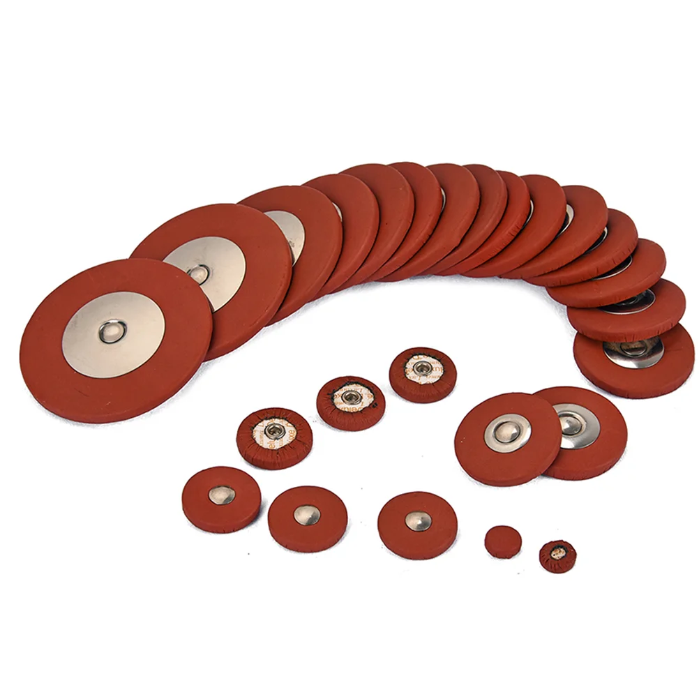 

25pcs Saxophone Leather Pad Tentor Sax Leather Mat Replacement Saxophone Cushion (Brown)