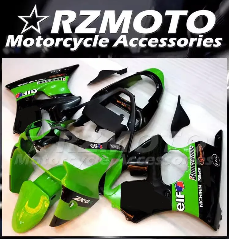 

Комплект обтекателей из АБС-пластика, 4 подарка, подходит для KAWASAKI ZX-6R 2000 2001 2002 00 01 02, кузов под заказ, зеленый