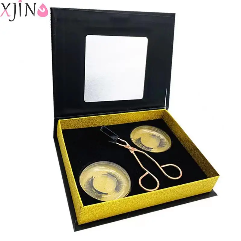 

3D Magnetic Eyelashes With 2 Pairs Magnets Handmade Makeup Mink Eyelashes Extended False Eyelashes Reusable False Eyelashes