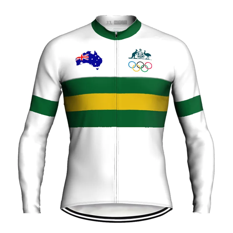 

Australia Cycling Sweater Short Sleeve Wear Road Bike Top Downhill Jacket Bicycl Shirt Ride Jersey Pocket Sport Clothes Climbing