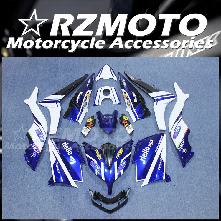 

Injection Mold New ABS Whole Fairings Kit Fit for YAMAHA Tmax 530 2015 2016 15 16 Bodywork Set Blue white Nice