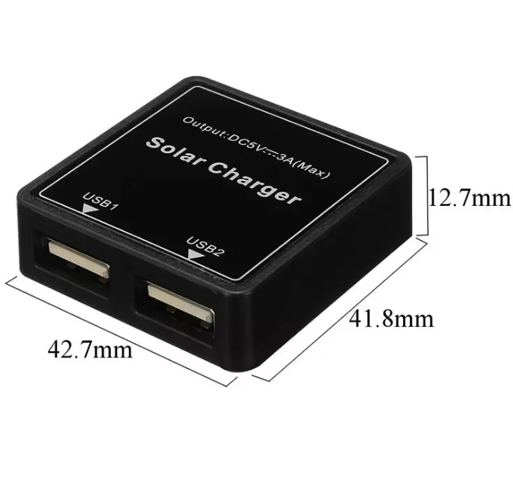 

Solar Panel Regulator Universal Waterproof DIY Phone Solar Charge Controller Electronic Stable Dual Double USB Output