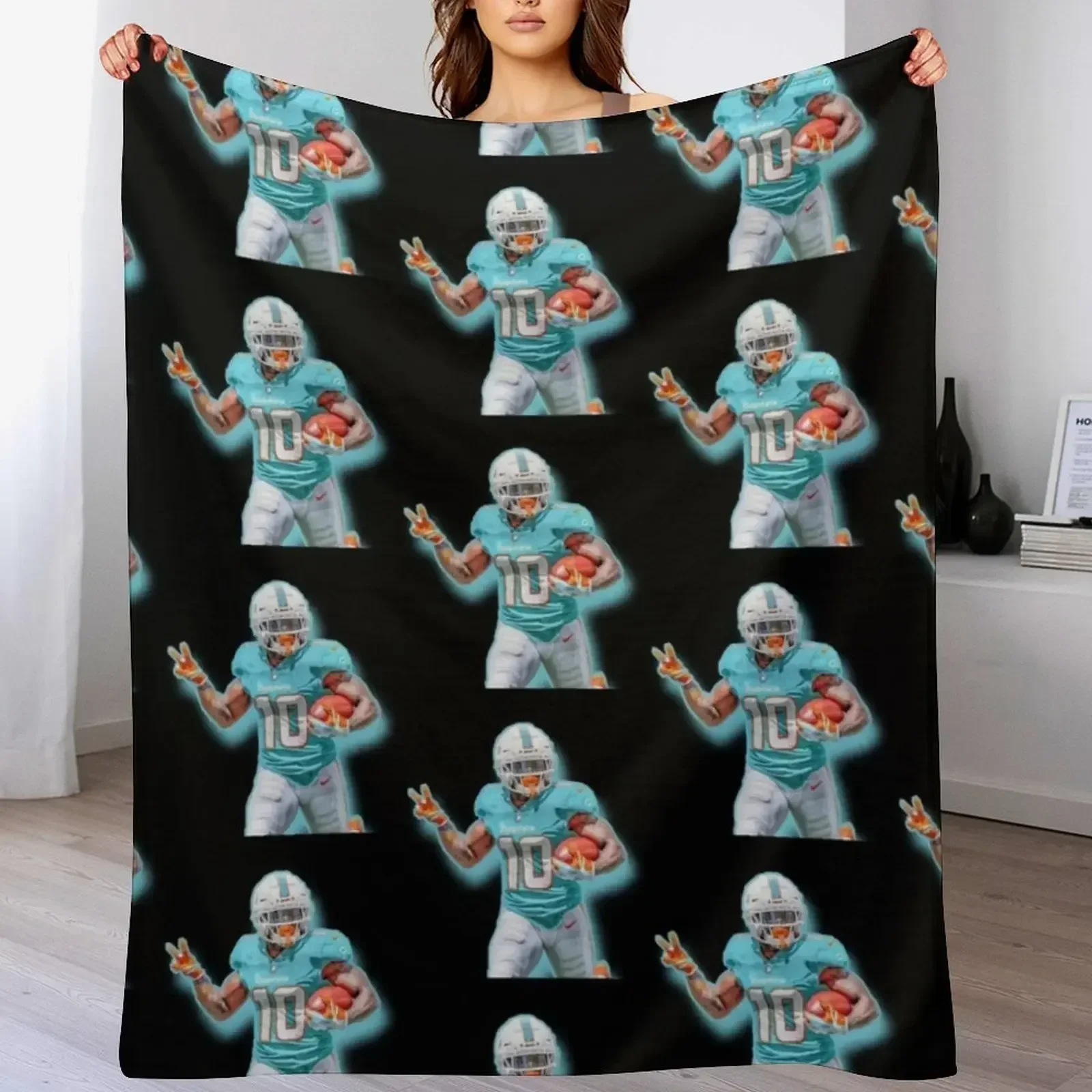 Одеяло Tyreek Hill Dolphins пляжные одеяла из фланелевой ткани