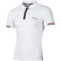 mens new polo shirts jaguar summer business casual polo mens lapel sports short sleeves mens t shirts