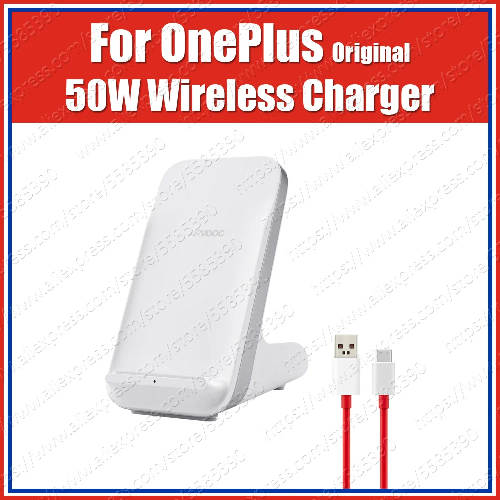 C302A With Cable 2022 AirVooc Protocol OnePlus 10 Pro Warp Charge 50W Wireless Charger OnePlus 9 Pro 8 Pro Dual-Coil Charging