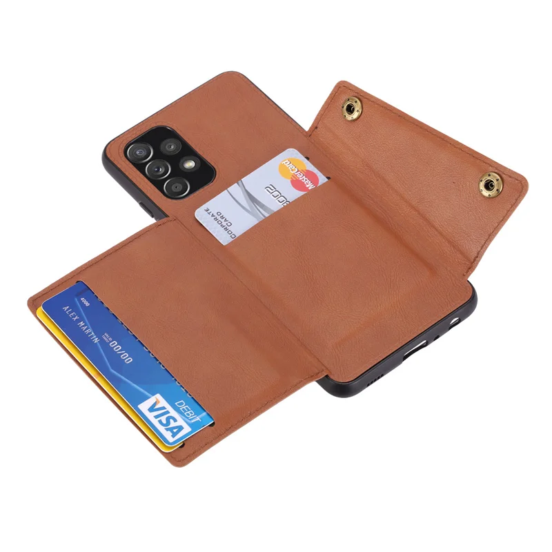 Leather Wallet Case For Samsung Galaxy A53 5G A13 A23 A73 A12 A22 A32 A52 A72 M31 S21 FE S22 S23 Plus Ultra A04S Card Slot Cover