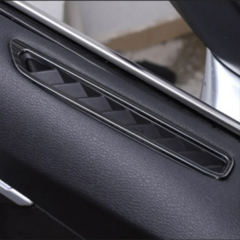 2 шт./набор, декоративная рама из нержавеющей стали для вентиляционных отверстий на дверных панелях автомобиля для Geely Tugella 2019-22 FY11