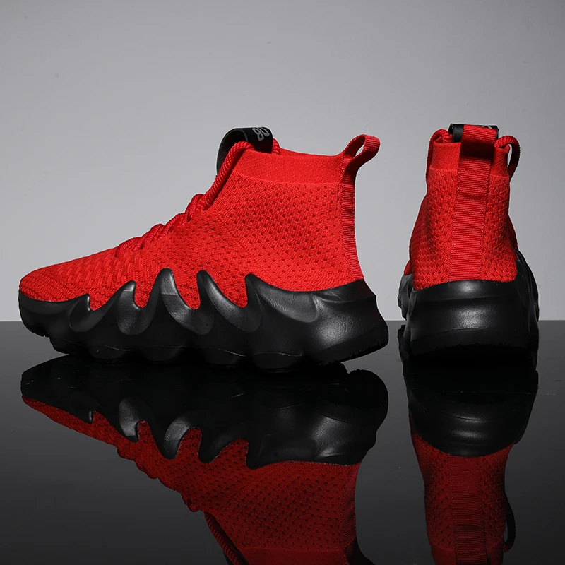 High Top Mens Shoes Casual Men Socks Sneakers Rubber Platform Lightweight Running Jogging Sports Shoes Size 35-46 Male Trainers