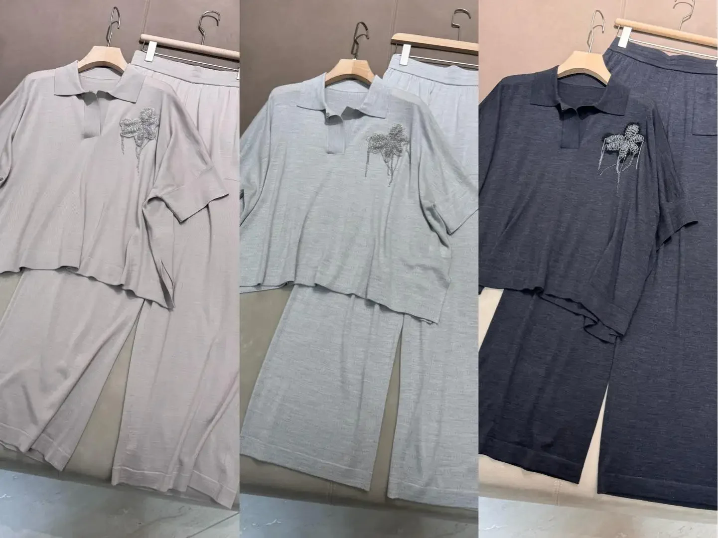 Женский комплект COZOK топ и брюки из шерсти с шелком