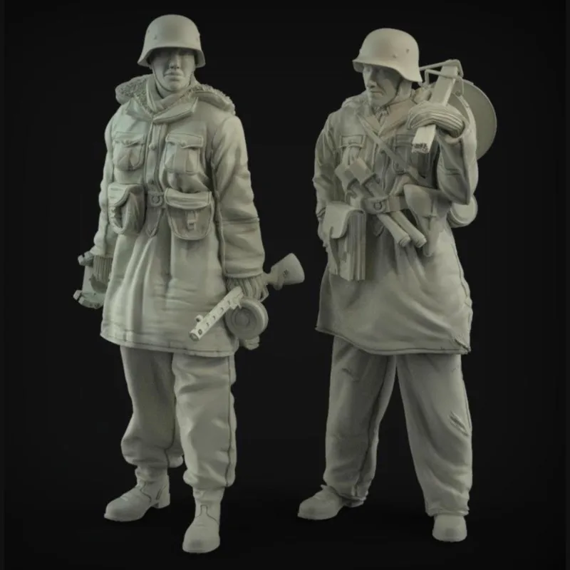 

1/35 Die Cast Resin Figure Model Assembly Kit Scene Layout GK Machine Gun Soldier DIY Kit Unpainted Free Shipping