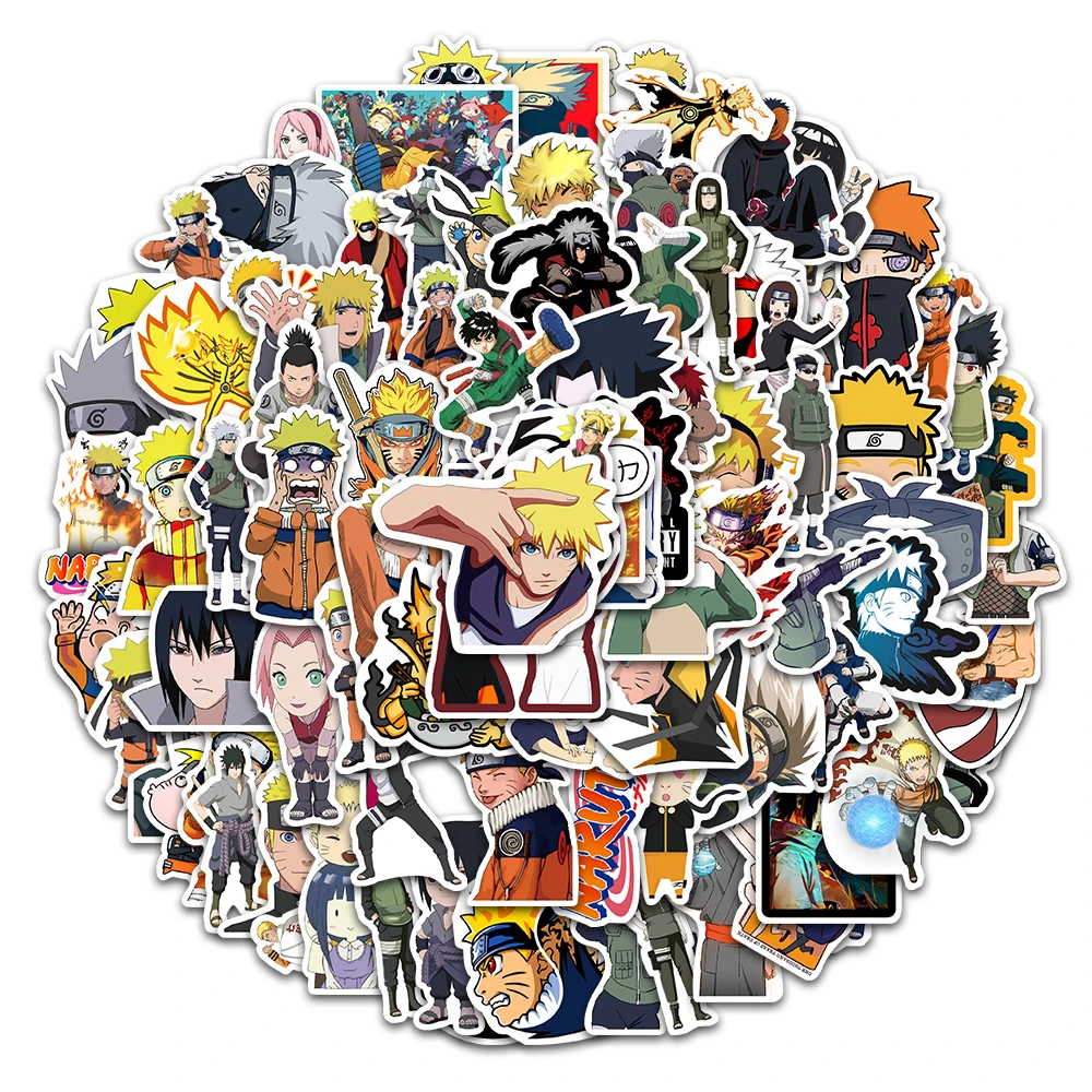 

10/50/100Pcs Hot Anime Ninja Stickers Waterproof PVC Skateboard Bicycle Motorcycle Helmet Guitar Luggage Laptop Sticker Kids Toy
