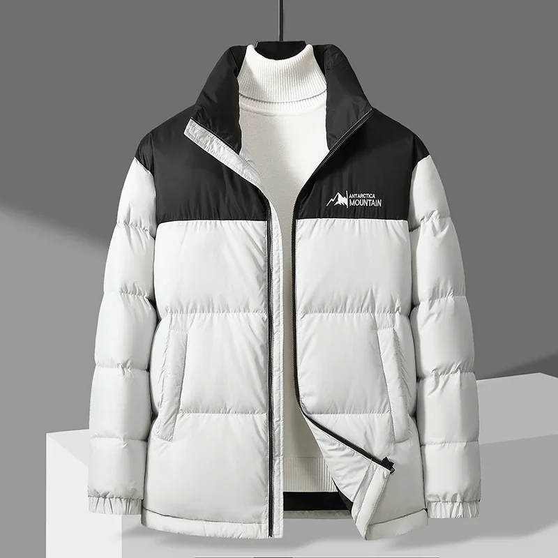 Куртка YEAE Мужская и женская короткая спортивный пуховик контрастных цветов с