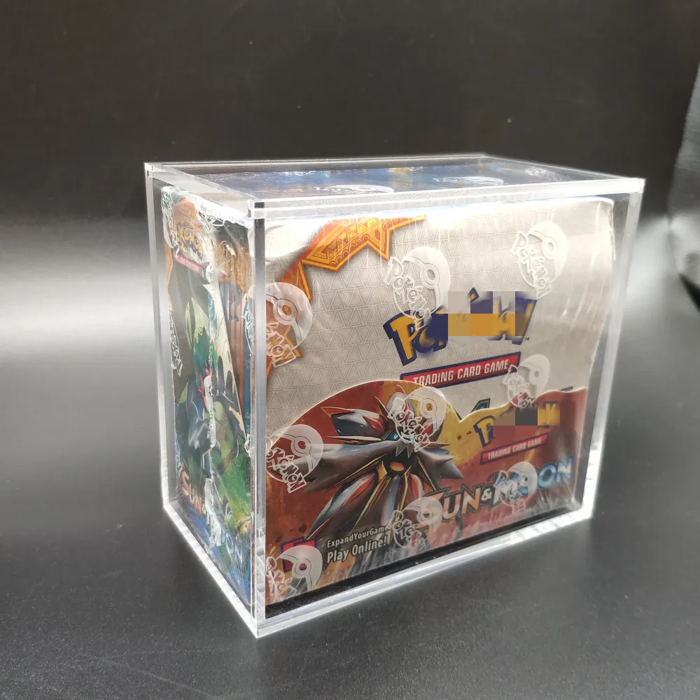 

Case for 10pcs Pokemon List Display Booster Box Acrylic Case Framing Display Limited Edition Card Dustproof Collectibles