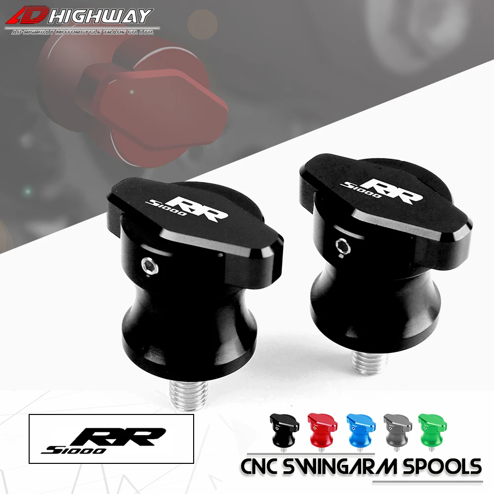

For BMW S1000R S1000RR S 1000 R All Years Motorcycle Accessories SwingArm Sliders Spools CNC Swing Arm Stand Screw Paddock