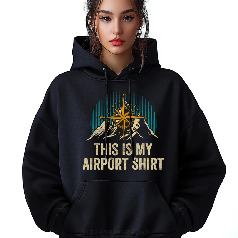 This Is My Airporhoodie Airplane Trip Aircraft Travel Черные футболки с рисунком Дышащая и впитывающая