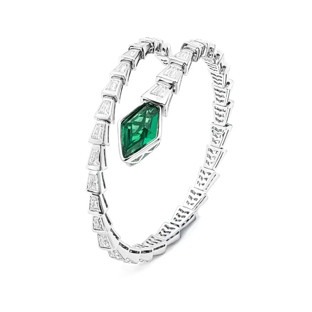 

Женский Браслет-манжета из серебра 925 пробы, с цирконом