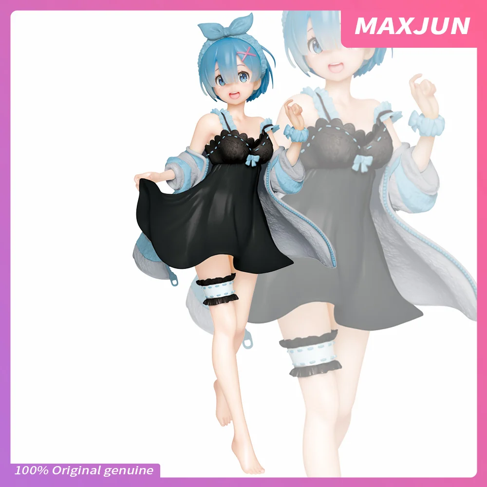 

MAXJUN Original Anime Re Life in a different world from zero Figure Rem 23cm PVC Model Toy TAITO Re zero black dress sexy figure