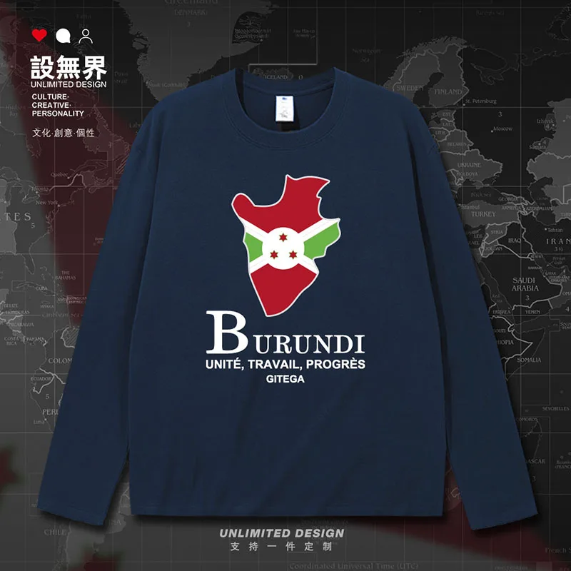 Мужская футболка Burundian BDI Map рубашки для встреч спортивный костюм с короткими