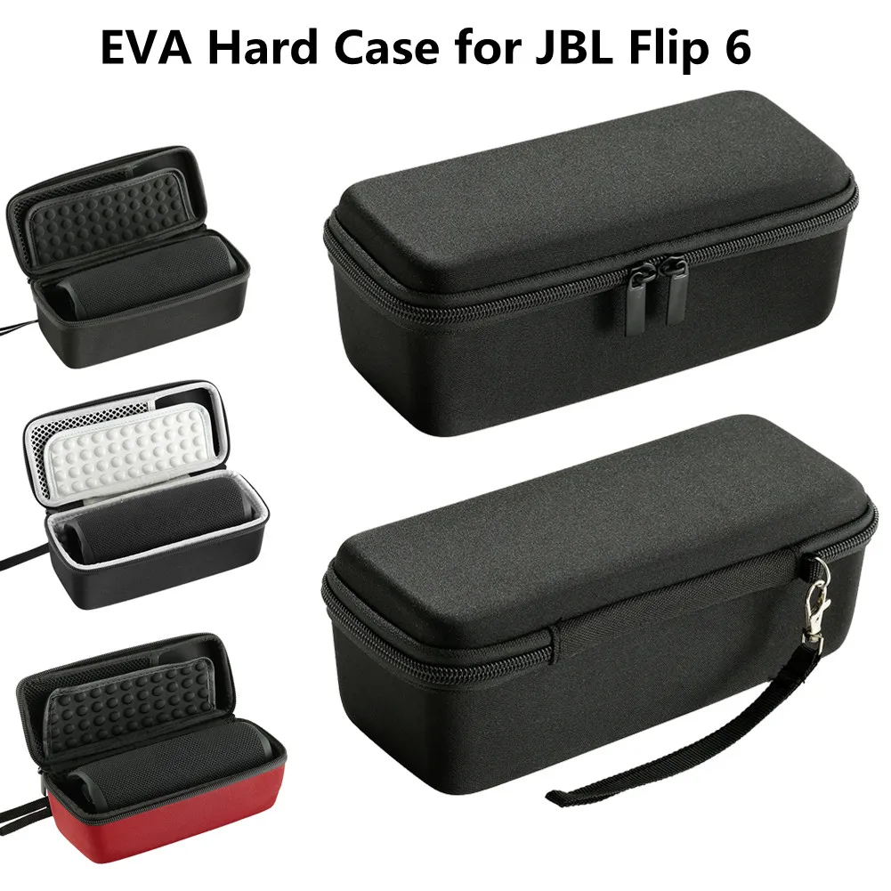 

Жесткий чехол EVA, дорожный защитный чехол, чехол для JBL Flip 6, беспроводной динамик, водонепроницаемый жесткий чехол, портативный чехол для хра...