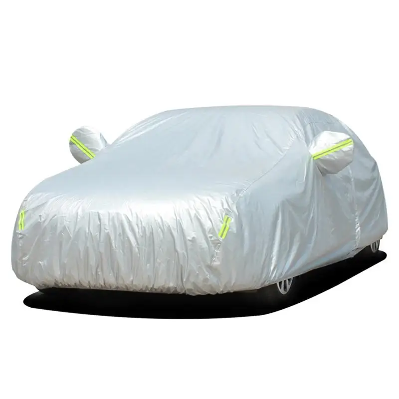 

1pc Fashion Car Cover Summer Sunscreen Dustproof Auto Protection Cover for Outdoor Indoor (Size L)