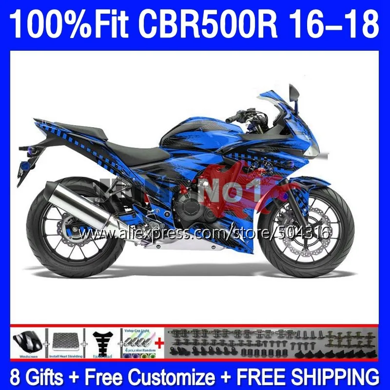 

Корпус инжектора для HONDA CBR500 CBR 500 R 500R RR CBR500R 16 17 18 178MC.147 500CC CBR-500R 2016 2017 2018 Обтекатели lucky blue