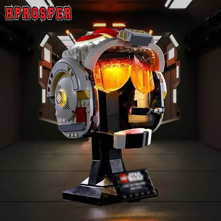 

Hprosper 5V LED Light for Lego 75327 Luke Skywalker Red 5 Helmet DIY Decorative Lamp Accessories (Not Selling Building Blocks)